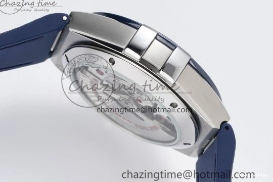 0114 Constellation Blue Ceramic SS 8F 1:1 Best Edition Blue Dial on Blue Gummy Strap A TravelReady 7800